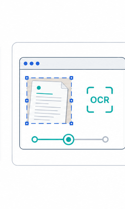 Image to Text (OCR) support illustration showing ocr selection