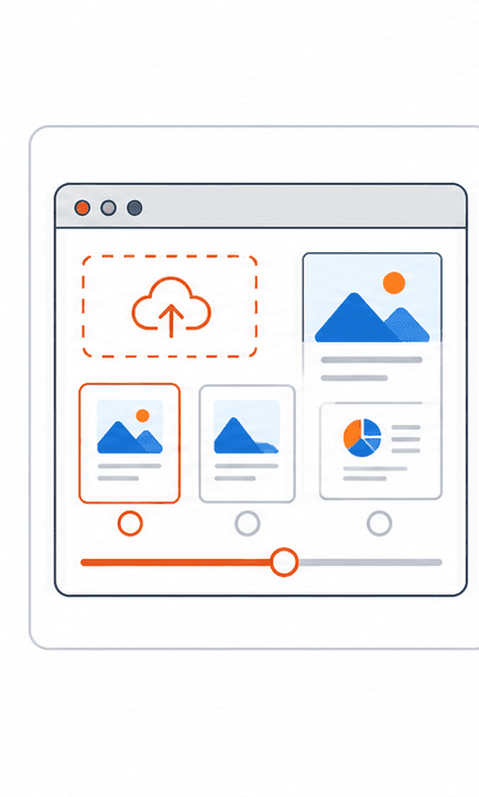 PDF to JPG Converter support illustration showing page export setup