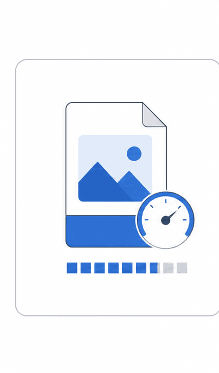 Image Compressor support illustration showing large original image