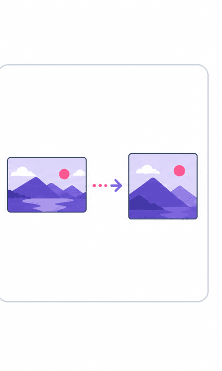 Instagram Post Resizer support illustration showing source and post copy
