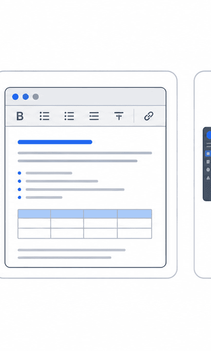 Screenshot to Text support illustration showing notes or bug report